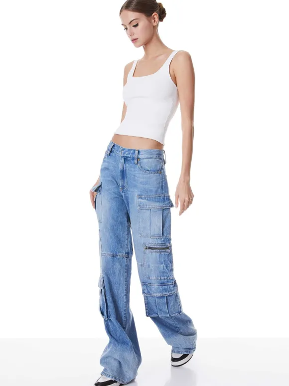 Daryn Sculpting Tank | Alice and Olivia Discount