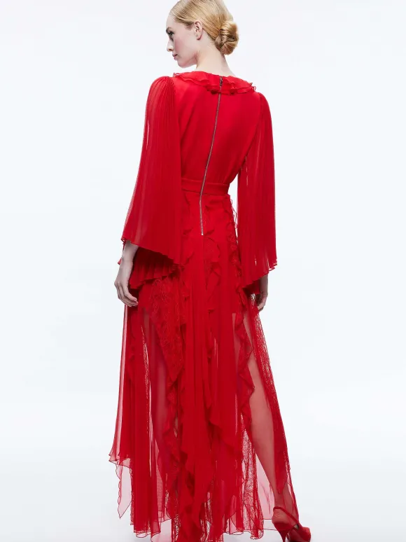 Day Sunburst Sleeve Maxi Dress | Alice and Olivia Discount