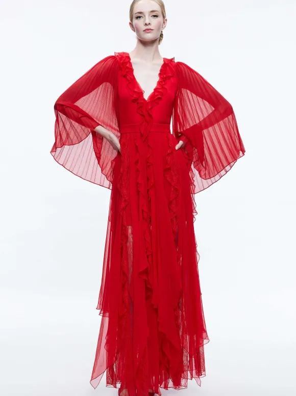 Day Sunburst Sleeve Maxi Dress | Alice and Olivia Discount