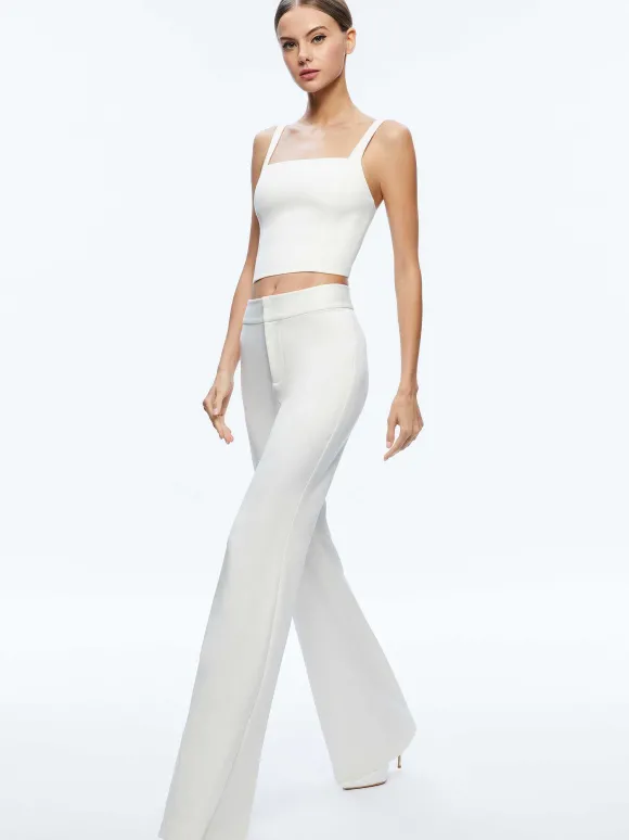Deanna High Waisted Bootcut Pant | Alice and Olivia Flash Sale
