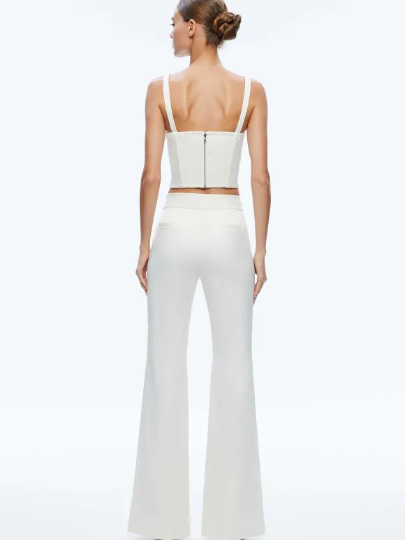 Deanna High Waisted Bootcut Pant | Alice and Olivia Flash Sale