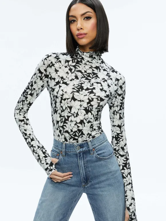 Delaina Turtleneck Top | Alice and Olivia Fashion