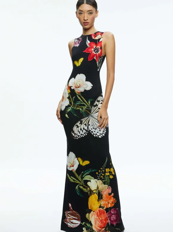 Delora Open Back Maxi Dress | Alice and Olivia New