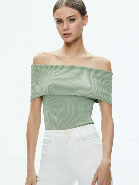 Dolan Foldover Sleeveless Pullover | Alice and Olivia Clearance