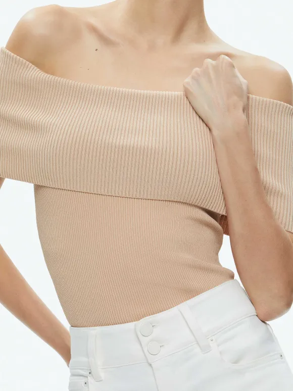 Dolan Foldover Sleeveless Pullover | Alice and Olivia Flash Sale