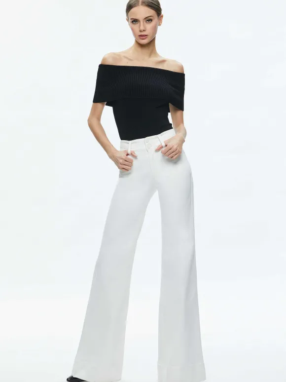 Dolan Foldover Sleeveless Pullover | Alice and Olivia Online