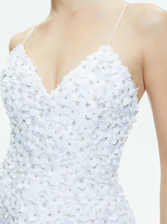 Domenica Embellished Mini Gown + Lorna Embellished Cropped Jacket | Alice and Olivia New