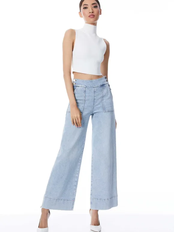 Donald High Waisted Jean | Alice and Olivia Cheap