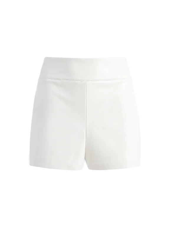 Donald Vegan Leather Short | Alice and Olivia New