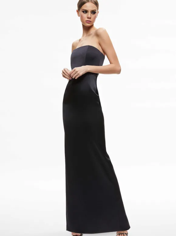 Doreen Strapless Maxi Dress | Alice and Olivia New