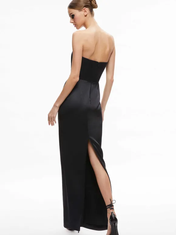 Doreen Strapless Maxi Dress | Alice and Olivia New