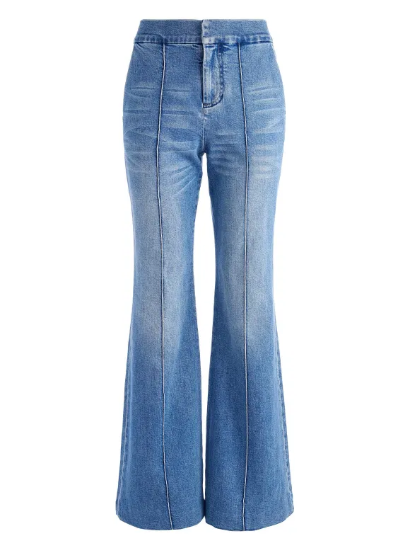 Dylan High Waisted Wide Leg Jean | Alice and Olivia Store