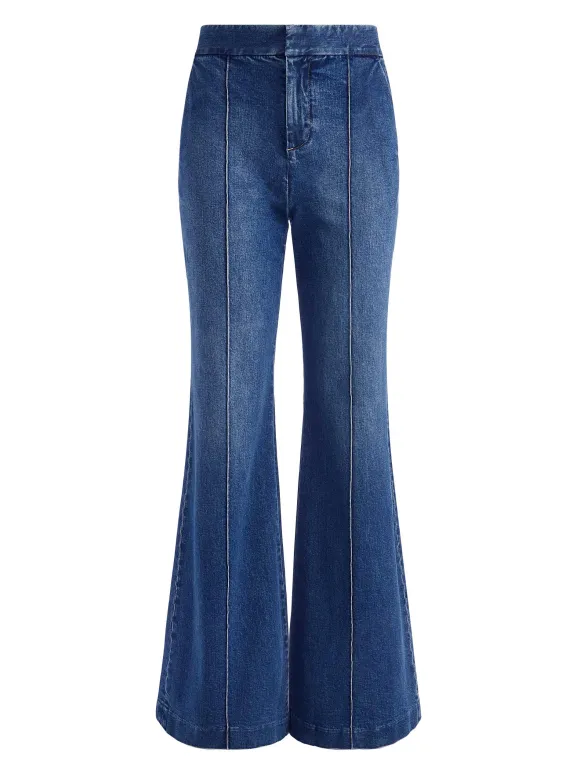 Dylan High Waisted Wide Leg Jean | Alice and Olivia Clearance