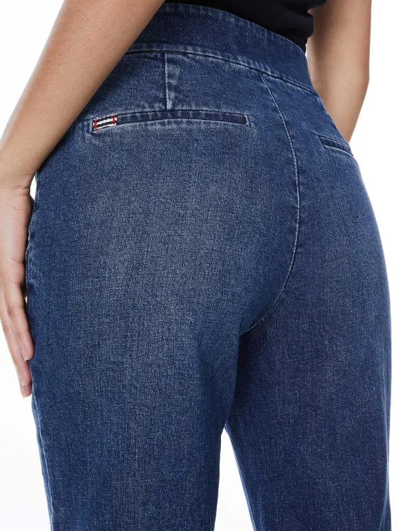 Dylan High Waisted Wide Leg Jean | Alice and Olivia Clearance
