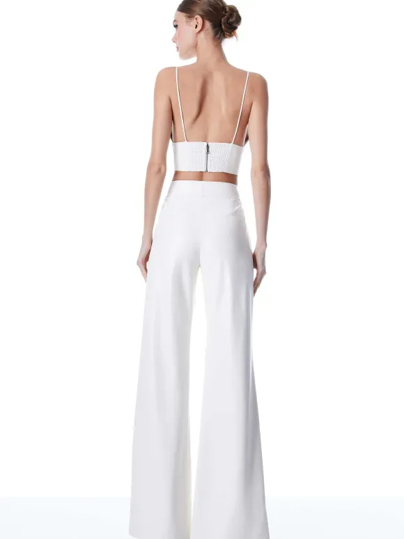 Dylan Vegan Leather Wide Leg Pant | Alice and Olivia Hot