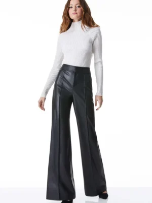 Dylan Vegan Leather Wide Leg Pant | Alice and Olivia Best Sale