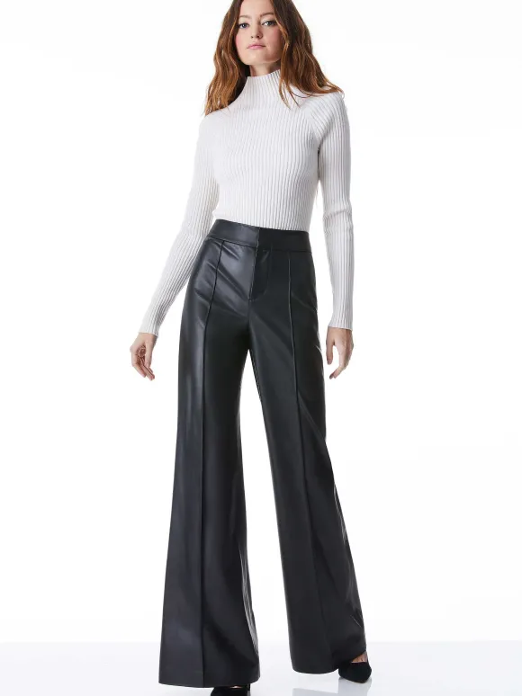 Dylan Vegan Leather Wide Leg Pant | Alice and Olivia Best Sale