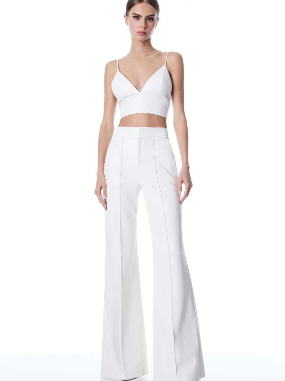 Dylan Vegan Leather Wide Leg Pant | Alice and Olivia Hot