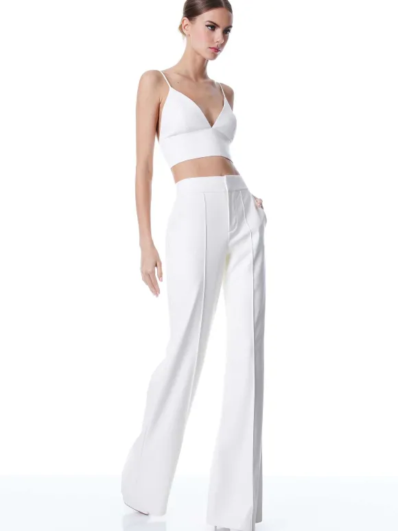 Dylan Vegan Leather Wide Leg Pant | Alice and Olivia Hot