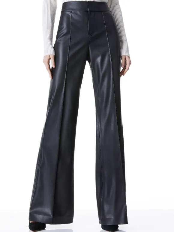Dylan Vegan Leather Wide Leg Pant | Alice and Olivia Best Sale