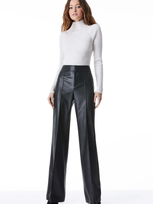 Dylan Vegan Leather Wide Leg Pant | Alice and Olivia Best Sale