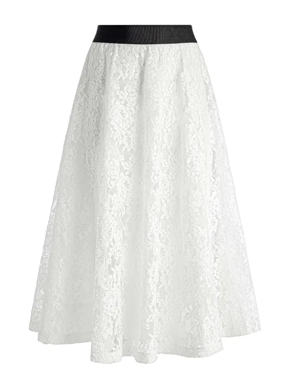 Earla Lace Midi Skirt | Alice and Olivia Sale