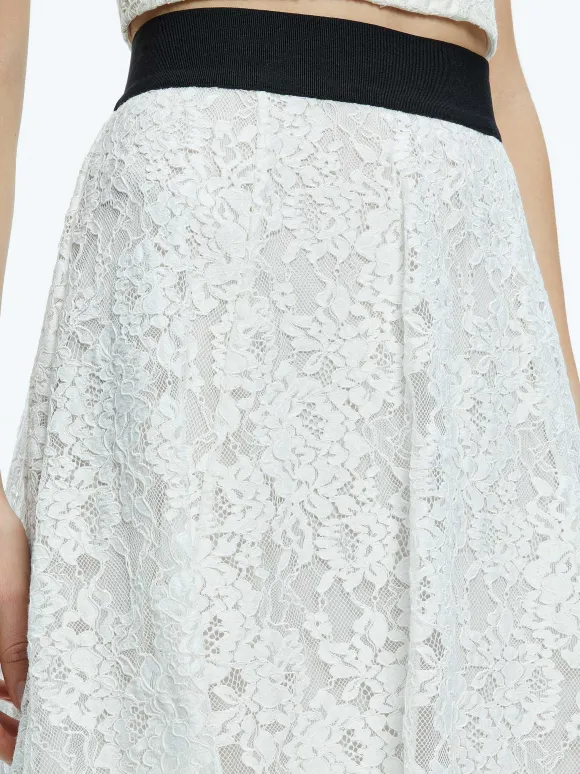 Earla Lace Midi Skirt | Alice and Olivia Sale