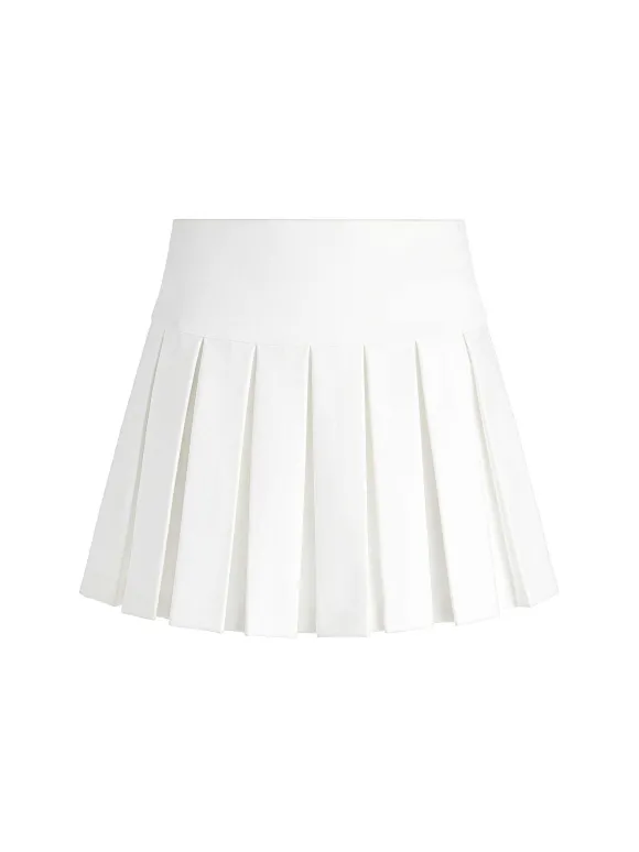 Emilie Box Pleat Mini Skirt | Alice and Olivia Store