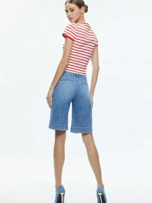 Eric Low Rise Bermuda Short | Alice and Olivia Online