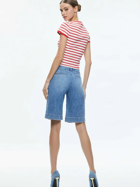 Eric Low Rise Bermuda Short | Alice and Olivia Online