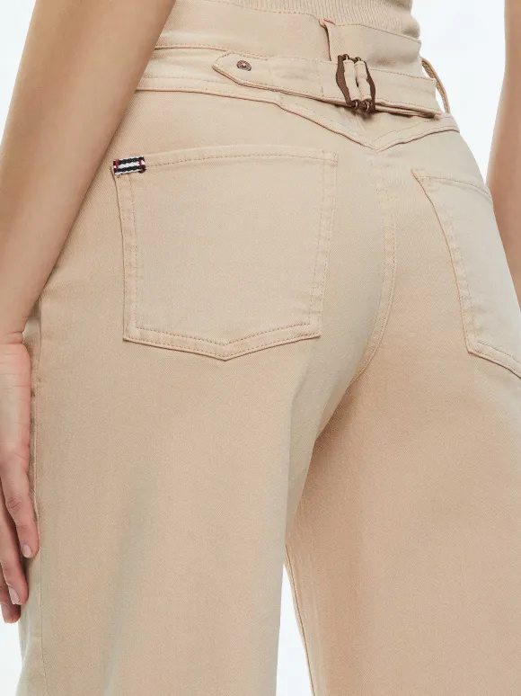 Ernie Low Rise Buckle Back Jean | Alice and Olivia Shop