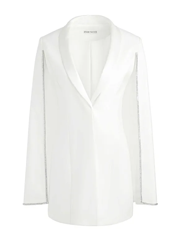 Esther Embellished Cape Blazer Dress | Alice and Olivia Best Sale