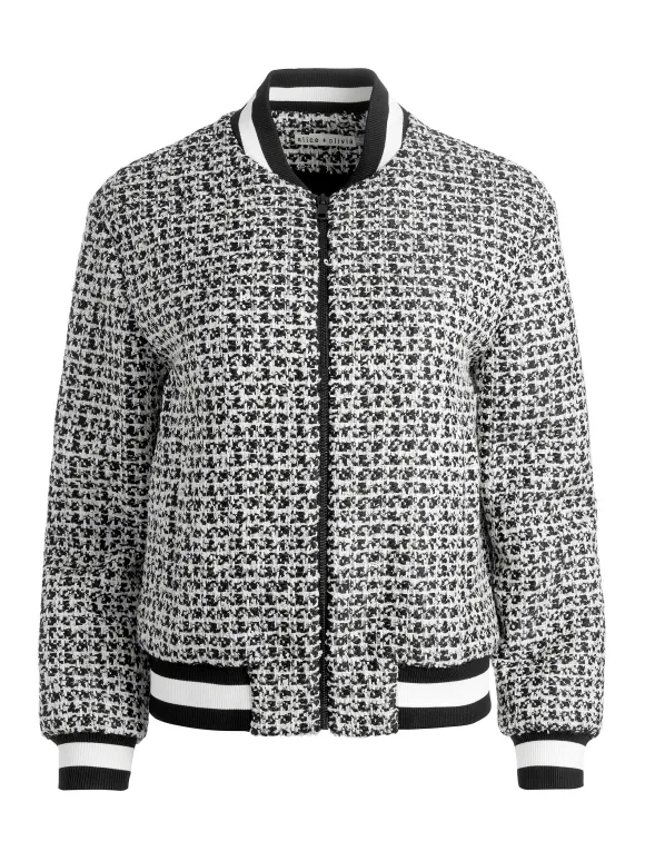 Felisa Varsity Bomber Jacket | Alice and Olivia Clearance
