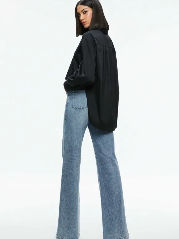 Finely High-Low Blouse | Alice and Olivia Sale