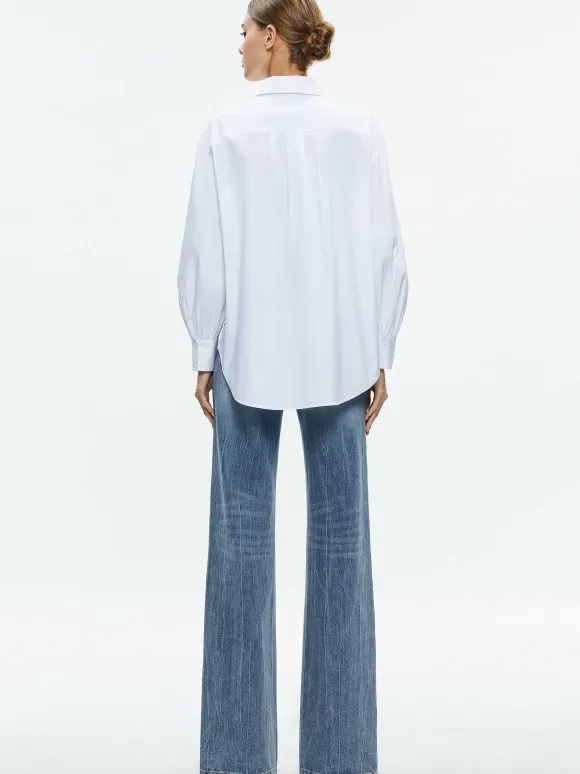 Finely High-Low Blouse | Alice and Olivia Cheap