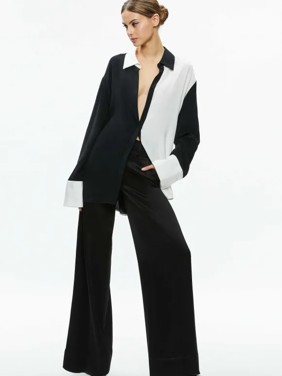 Finely Oversized Button Down Shirt | Alice and Olivia Hot