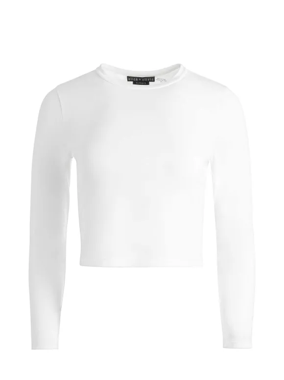 Fitted Tee | Alice and Olivia Clearance
