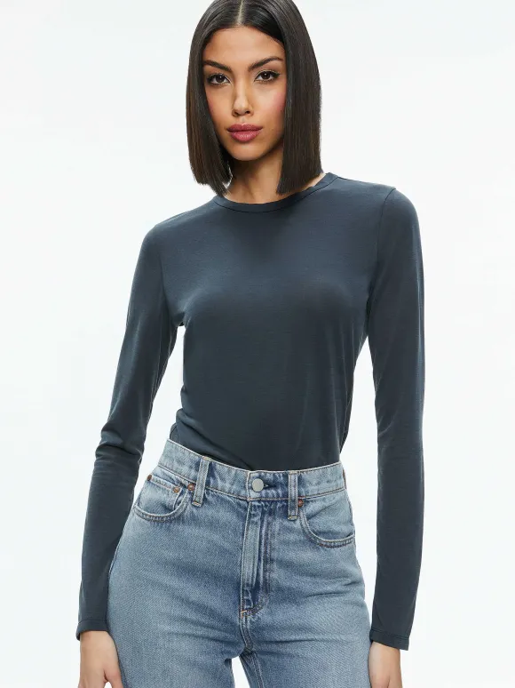 Fitted Tee | Alice and Olivia Hot