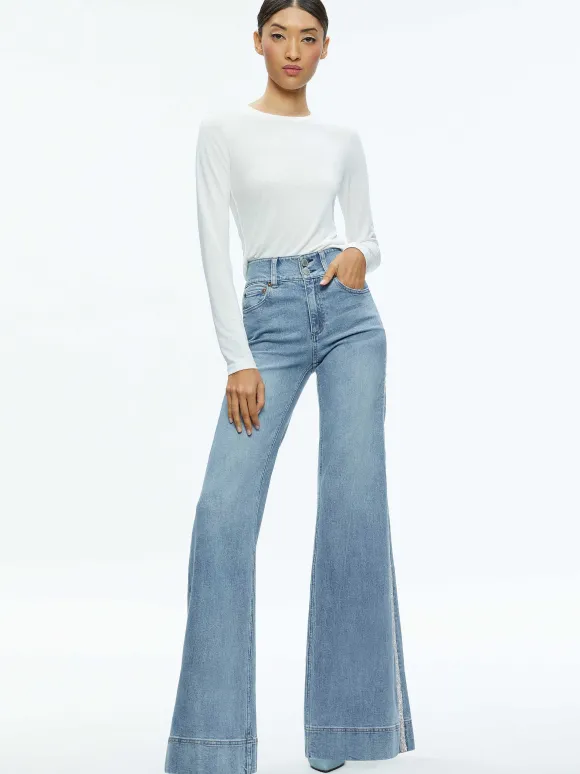 Fitted Tee | Alice and Olivia Clearance