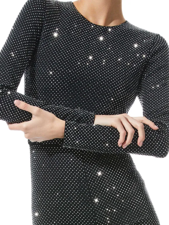 Freddie Crewneck Embellished Catsuit | Alice and Olivia Best Sale