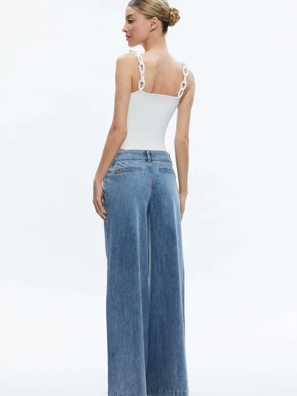 Gretel Looped Strap Tank | Alice and Olivia Clearance