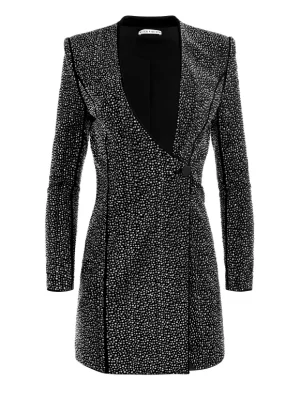 Guenda Embellished Curved Neckline Blazer Dress | Alice and Olivia Clearance