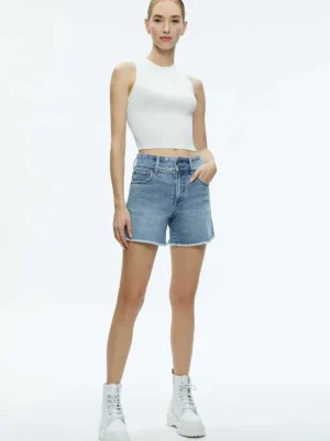 Han High Rise Wide Waistband Short | Alice and Olivia Cheap