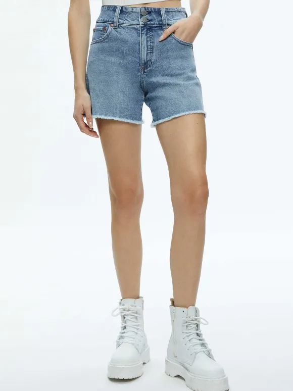 Han High Rise Wide Waistband Short | Alice and Olivia Cheap