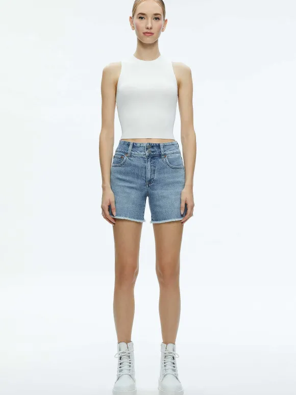 Han High Rise Wide Waistband Short | Alice and Olivia Cheap