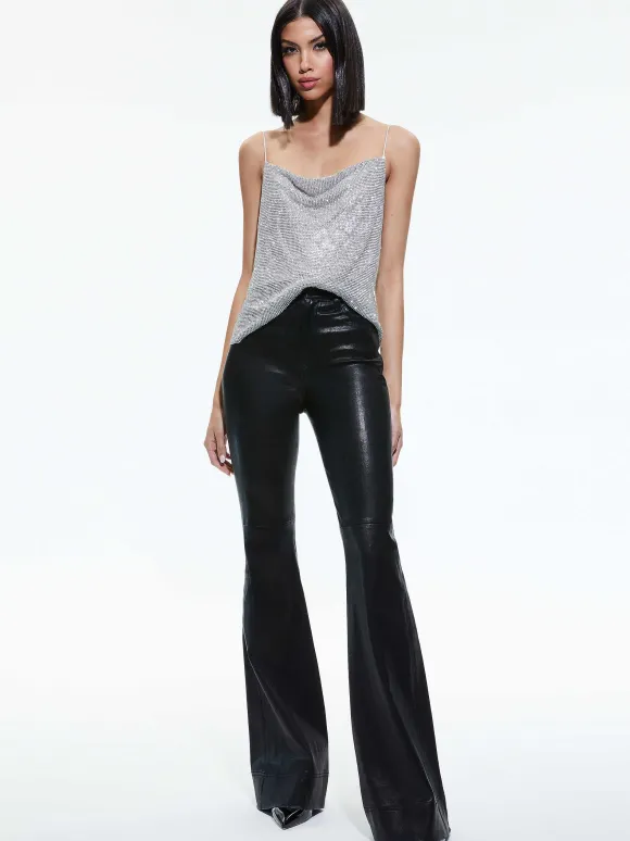 Harmon Crystal Chainmail Slip Tank | Alice and Olivia Discount