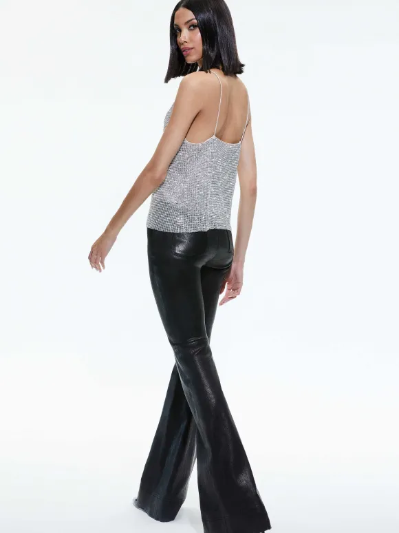 Harmon Crystal Chainmail Slip Tank | Alice and Olivia Discount