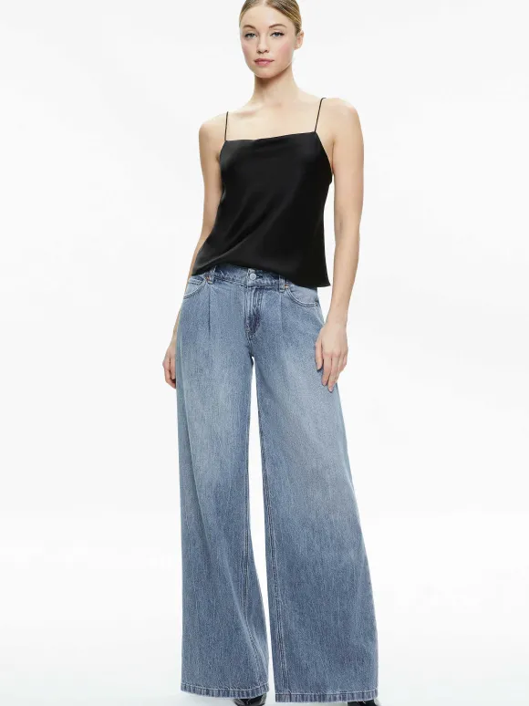 Harmon Drapey Slip Tank | Alice and Olivia Hot