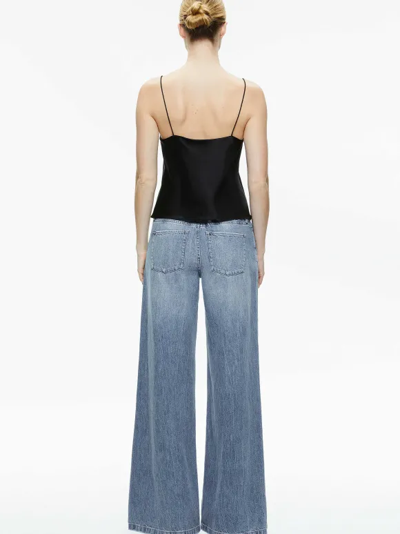 Harmon Drapey Slip Tank | Alice and Olivia Hot