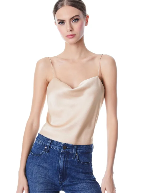 Harmon Drapey Slip Tank | Alice and Olivia Clearance